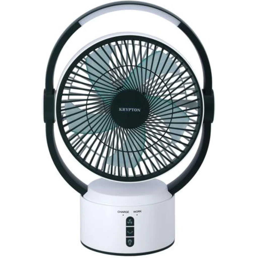 Krypton 8-inch Rechargeable Fan with Light KNF6293N