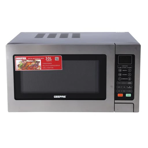 Geepas Digital Microwave Oven with Grill GMO1897 - 30 Litre