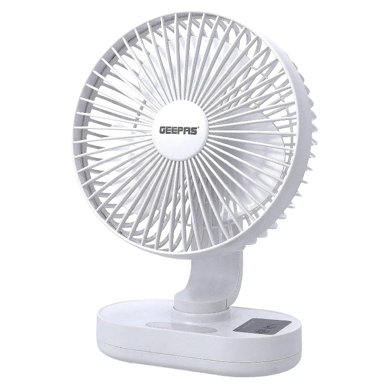 Geepas 8-inch Rechargeable Fan with Light GF21157