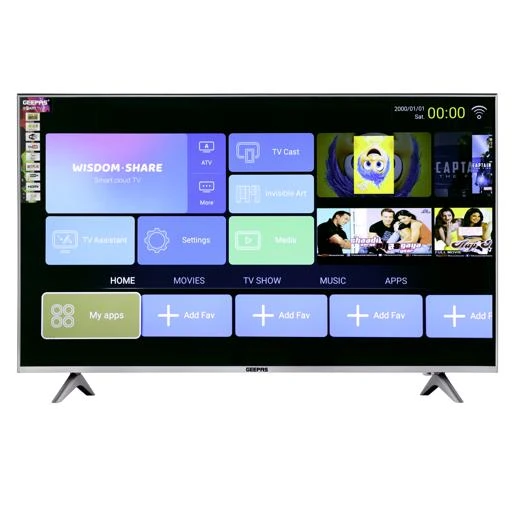 Geepas 43-inch Smart LED TV GLED4323 - Full HD, DVBT2/S2, Eshare