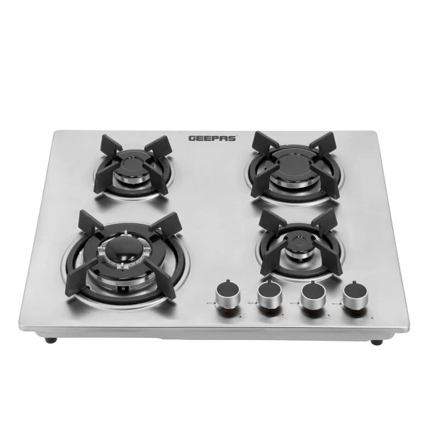 Geepas 4-Burner Built-in Gas Hob GGC31026 - Stainless Steel