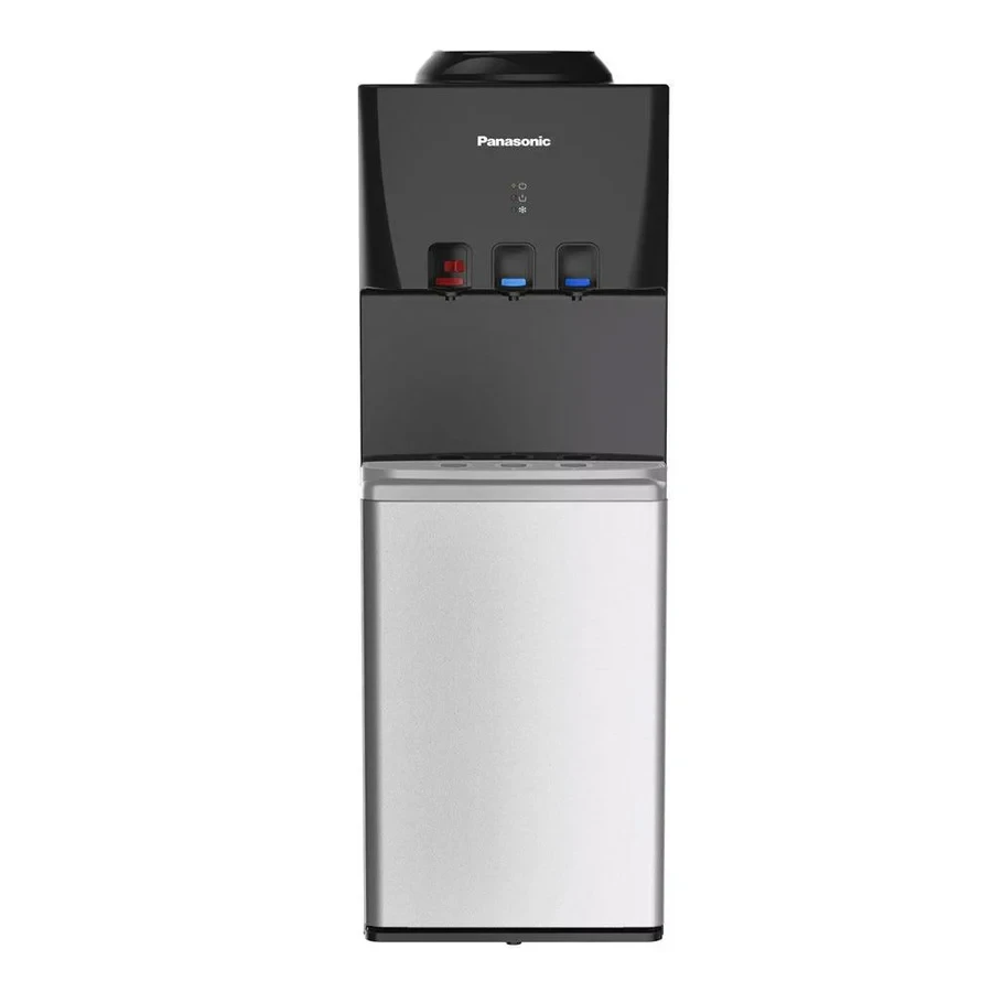 Panasonic 3-Tap Water Dispenser with Cabinet | Black & Silver