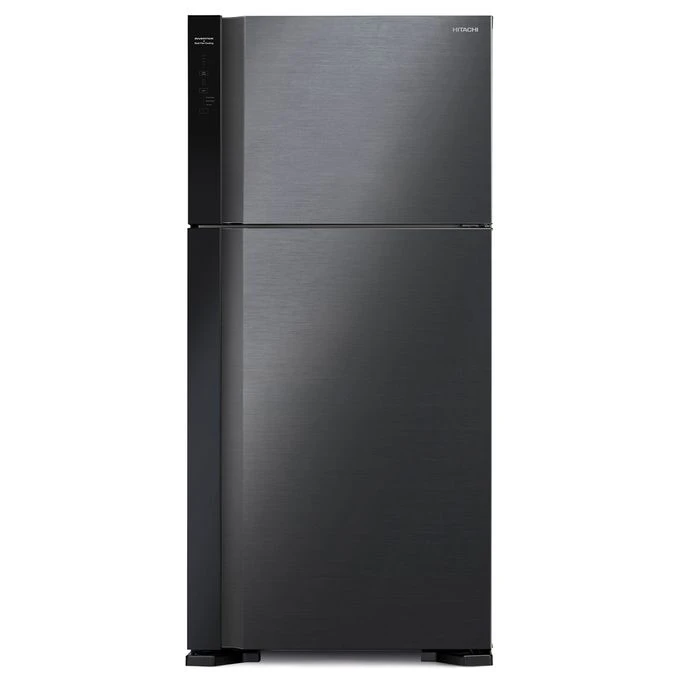 Hitachi 550L Top Freezer Fridge | Brilliant Black, Inverter