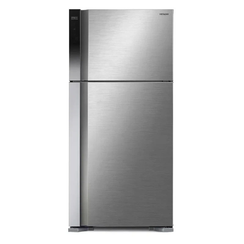 Hitachi 450L Top Freezer Fridge | Inverter, Glass Grey