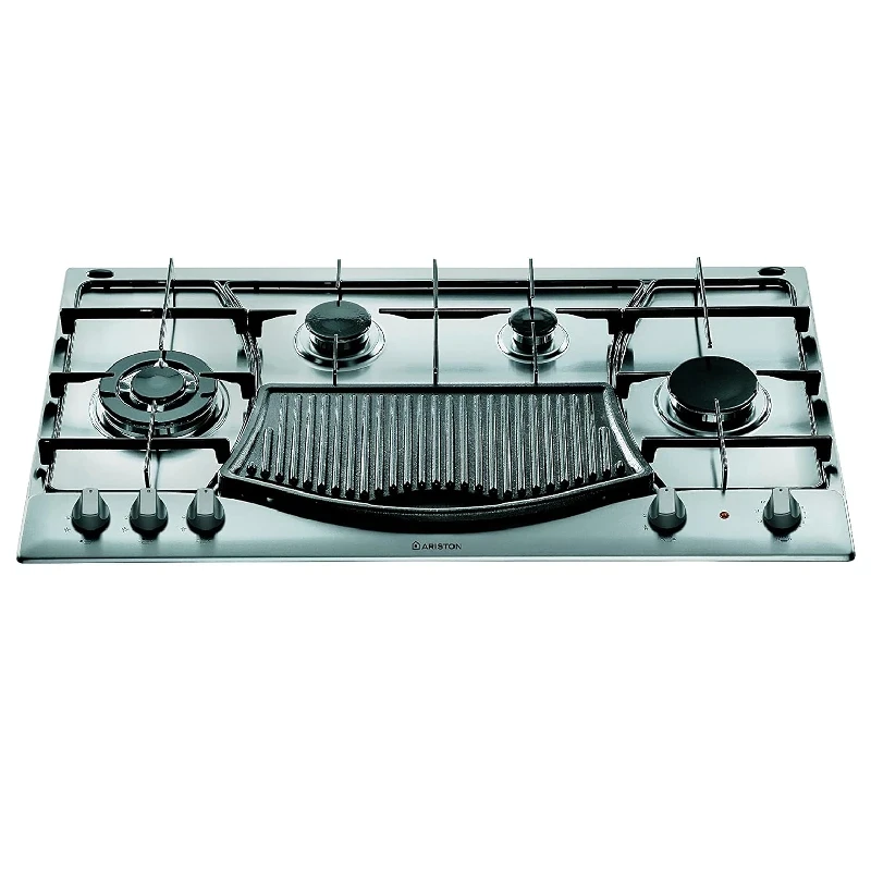 Ariston 90cm Mixed Hob (4+1) | Gas & Electric, Cast Iron