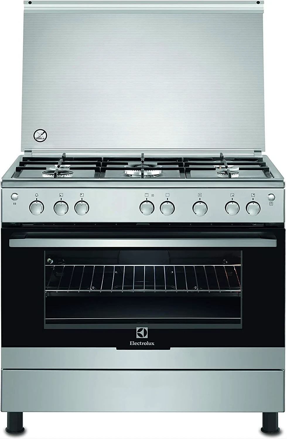 Electrolux 90cm Full Gas Cooker with Rotisserie | 5-Burner with Gas Oven Grill
