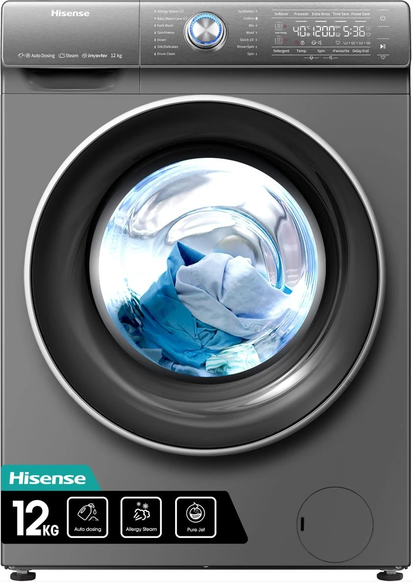 Hisense 12kg Front Loader | Ultra-Large Capacity | High Efficiency Washer