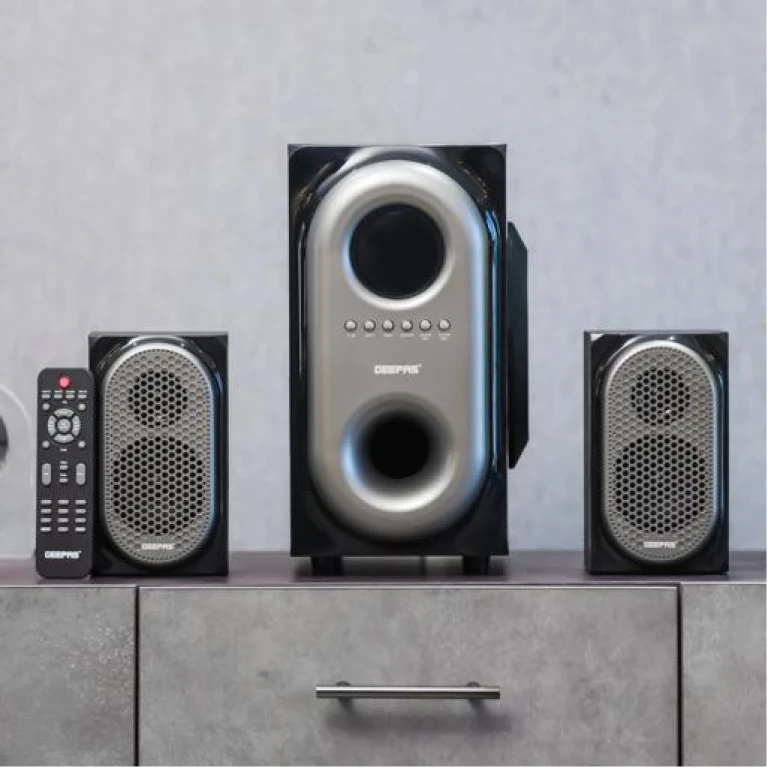 Geepas 2.1 Channel Multimedia Speaker System GMS7493N - USB/SD/FM/BT/Remote