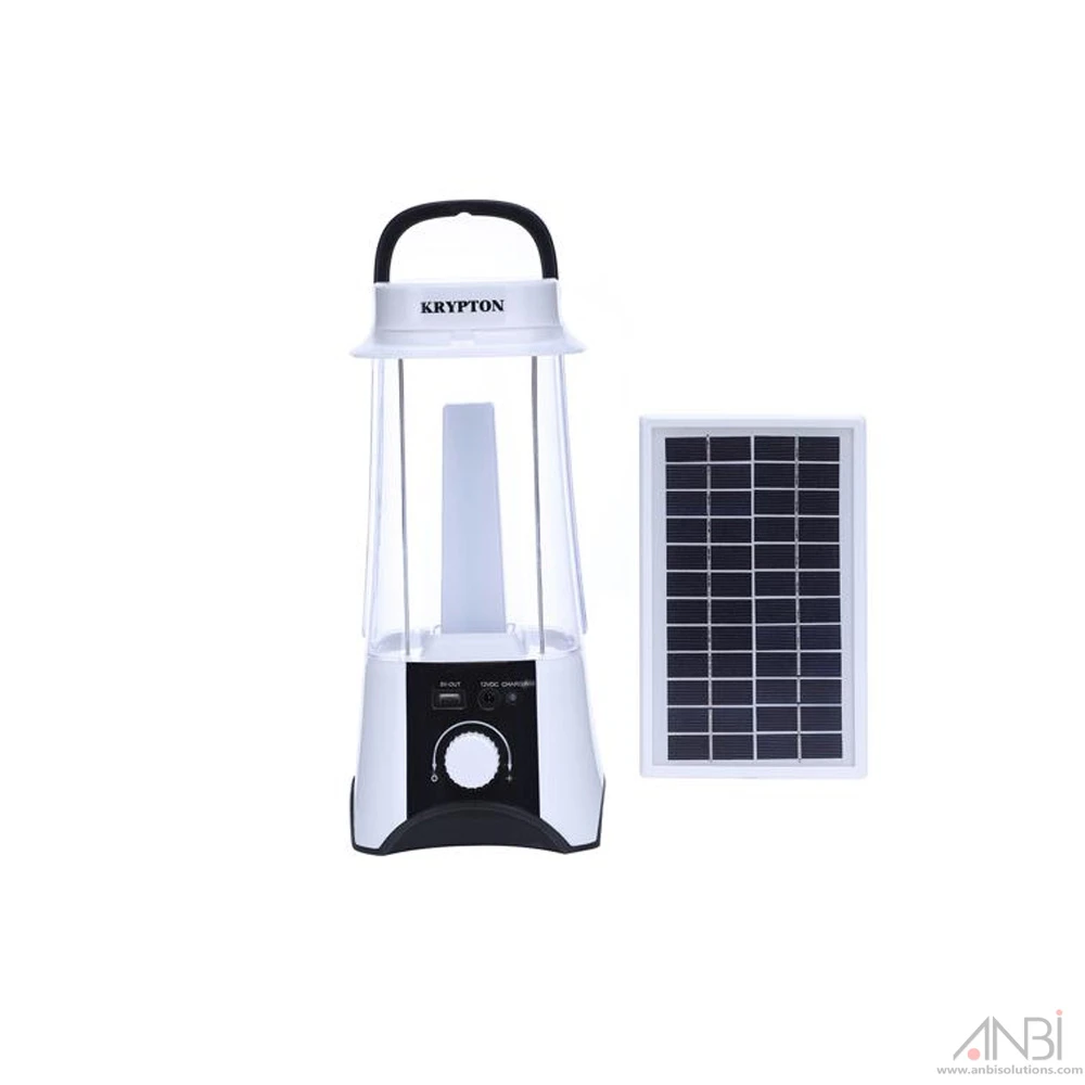 Krypton Rechargeable Solar Lantern KNSE5345 - 3W Solar Panel