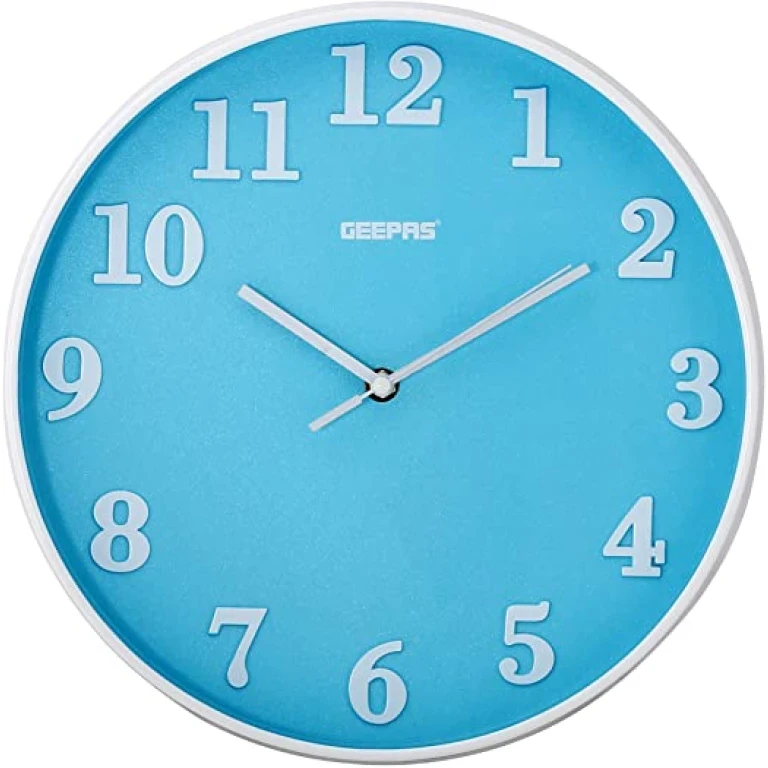 Geepas Wall Clock GWC26014 - 3D Dial Design