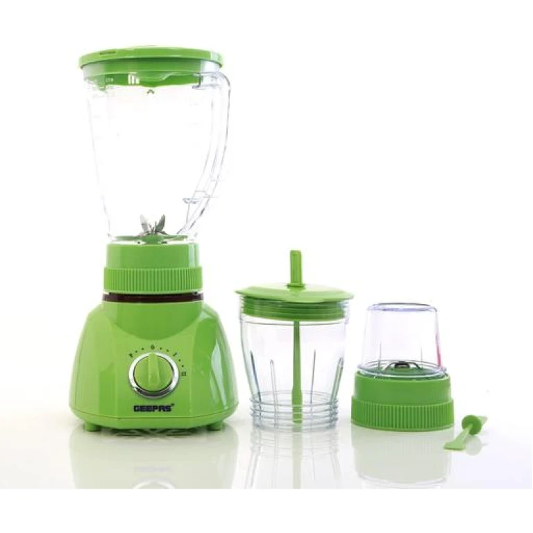 Geepas 3-in-1 Blender GSB1514 - 1.6L Jar, 400W