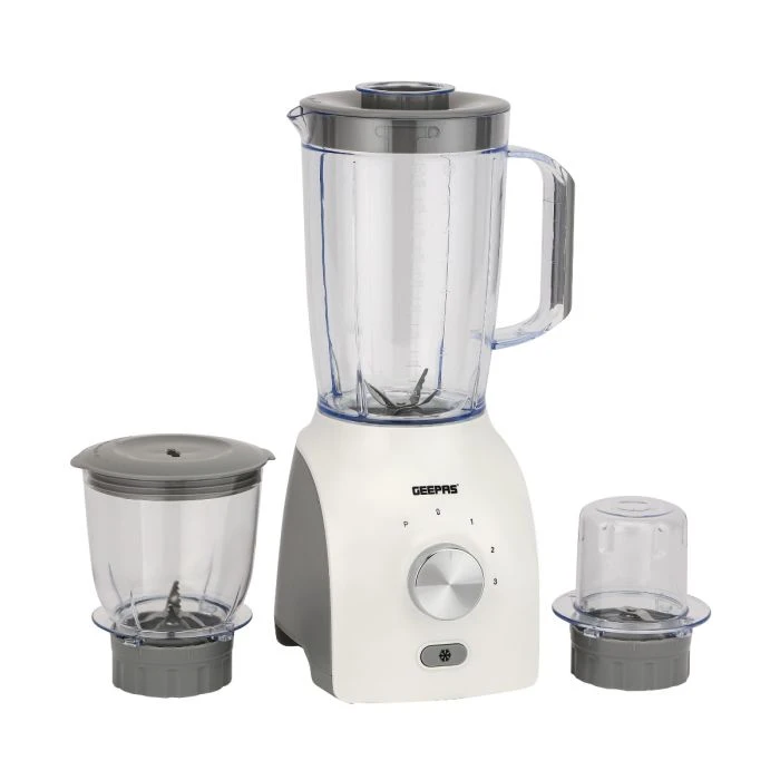 Geepas 3-in-1 Blender GSB44034N - 1.8L Ice Crush, 600W