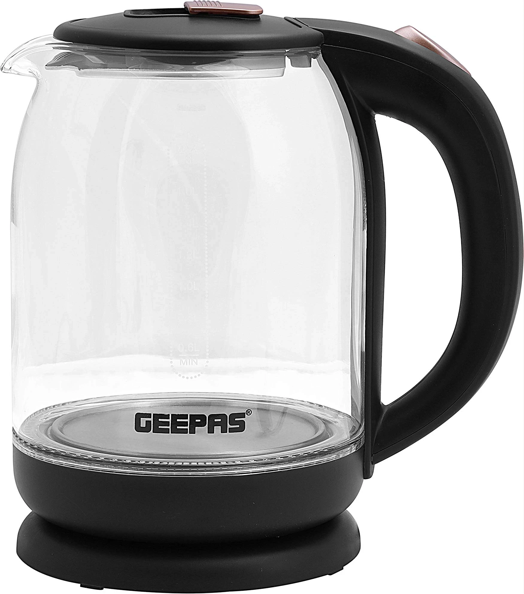 Geepas Glass Electric Kettle GK9901 - 1.8L with LED Illumination
