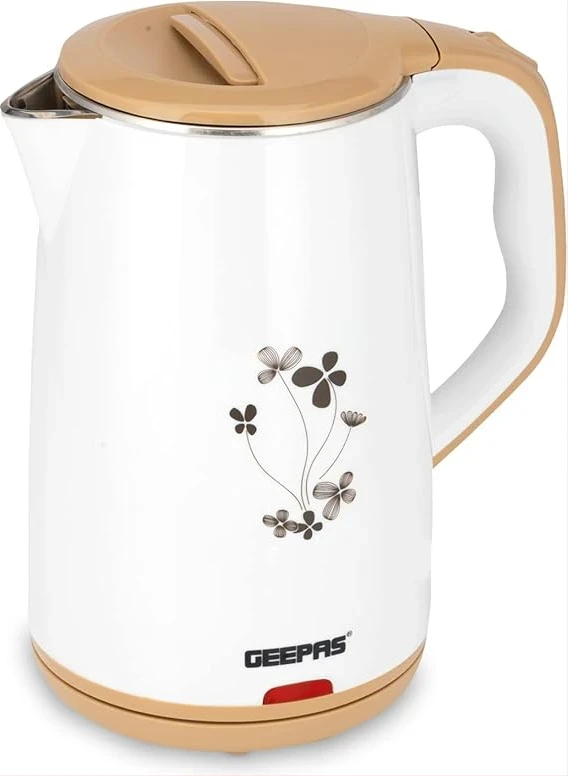 Geepas Double Layer Electric Kettle GK6138 - 1.8L Cool Touch
