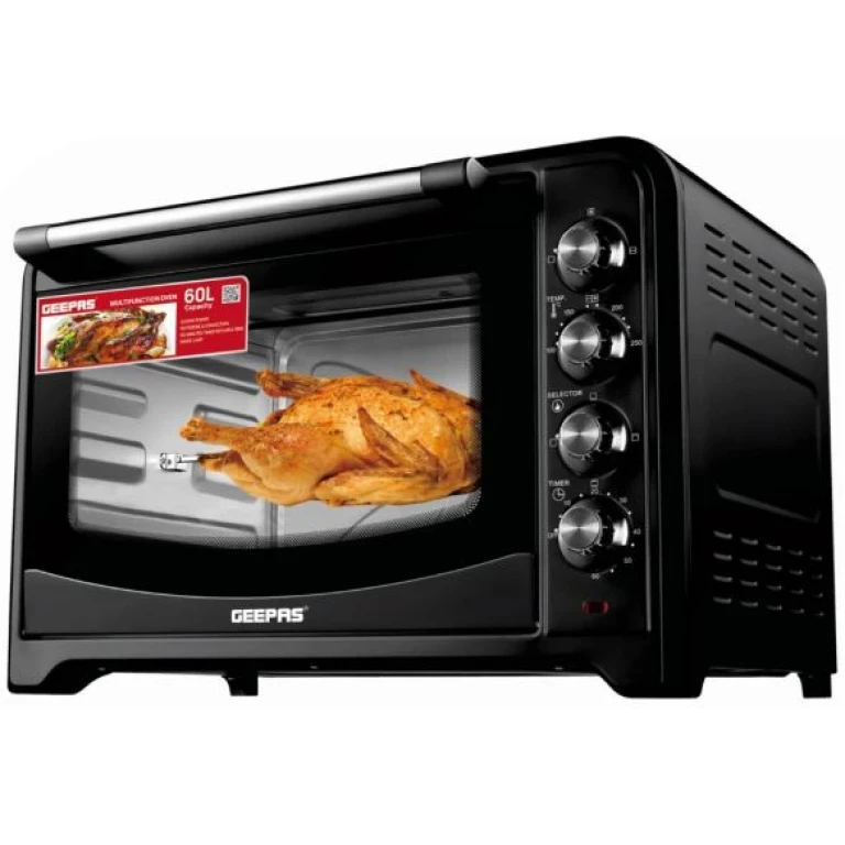 Geepas Electric Oven with Rotisserie GO4401N - 60L Large Capacity