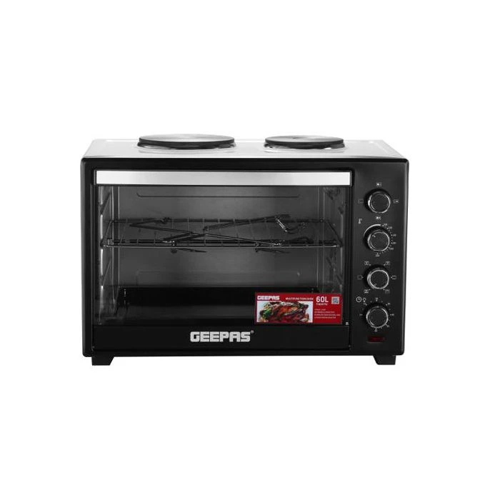 Geepas Electric Oven with Hot Plates & Rotisserie GO4452 - 60L