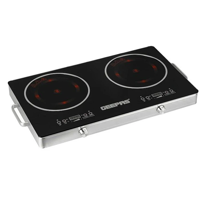 Geepas Double Infrared Cooker GIC6131 - 2600W Dual Cooktop