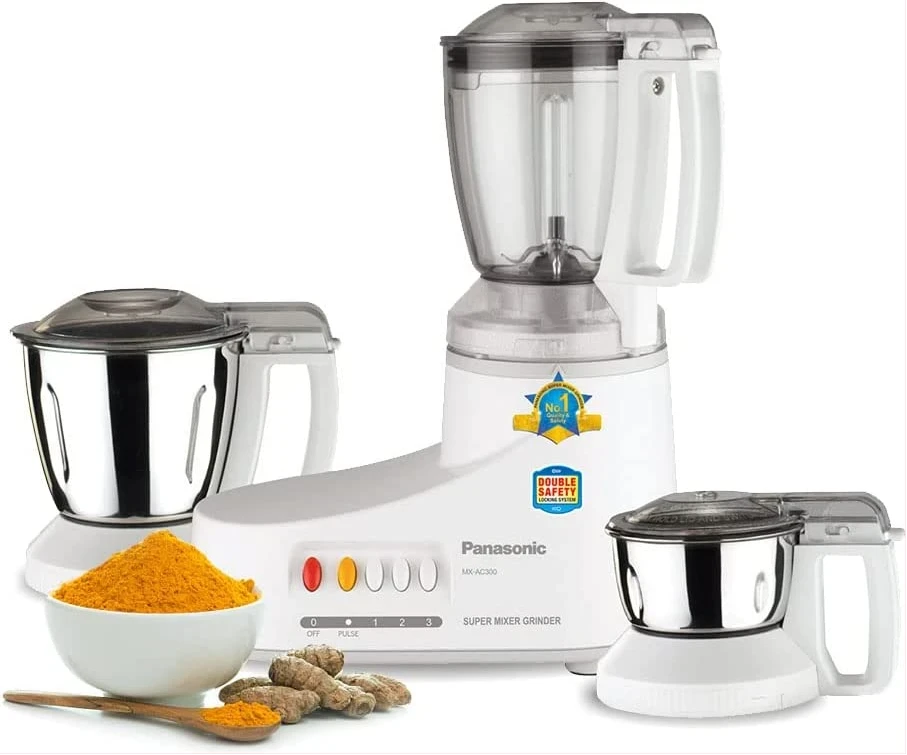 Panasonic 1000W Mixer Grinder | 3 Jars, Stainless Stee