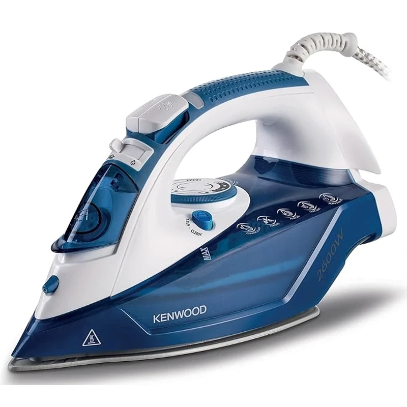 Kenwood 2600W Steam Iron | Ceramic Soleplate, Blu | STP75.000WB