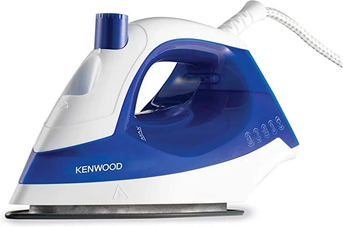 Kenwood 1100W Steam Iron | Non-Stick Soleplate, Blue | STP01.000WB