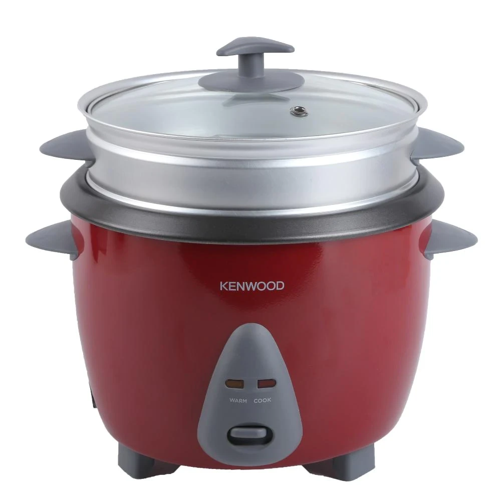 Kenwood RCM44 1.8L Rice Cooker with Steamer | Red, 650W