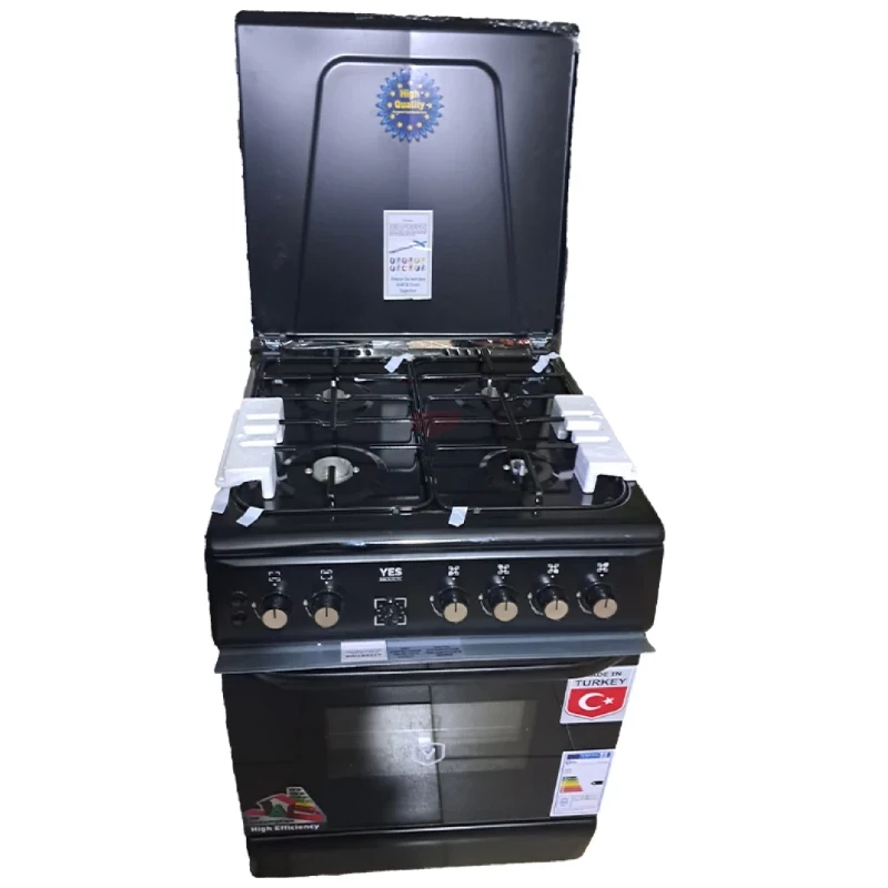Yes YS-6640GTG 4 gas burners on top and a gas oven