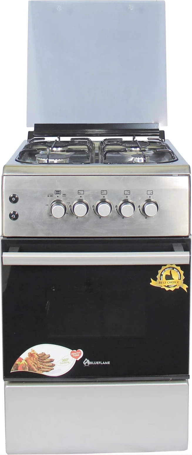 Blue Flame 60x50 Freestanding Gas Cooker (Inox) - NL6040G